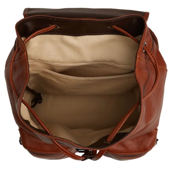 NEW $890 Longchamp Small 3D Leather Backpack in Cognac! - Picture 5 of 12